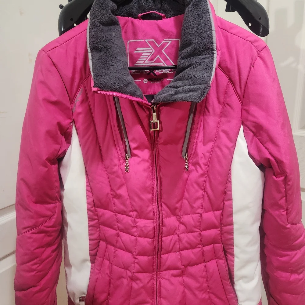 Pink and White FX Winter Jacket Women's Size M - Picture 11 of 12